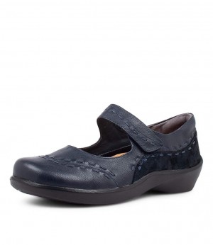 Navy Women Ziera Gummibear (Extra Wide) Mary Janes | Z-476052