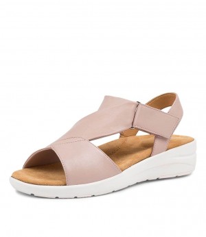 White Women Ziera Nazley (Wide) Sandals | Z-518023