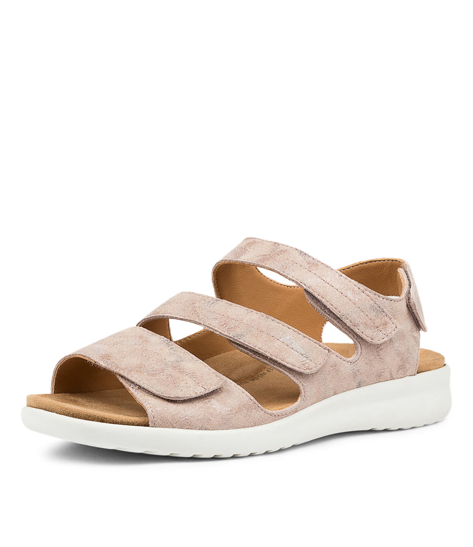 Beige / White Women Ziera Bonny (Wide) Sandals | Z-689704