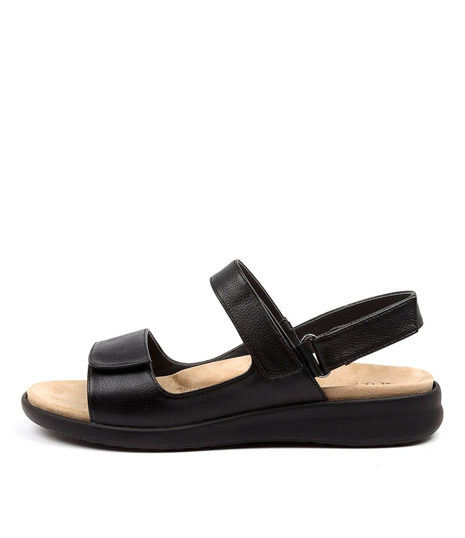 Black Women Ziera Benji (Extra Wide) Sandals | Z-315640