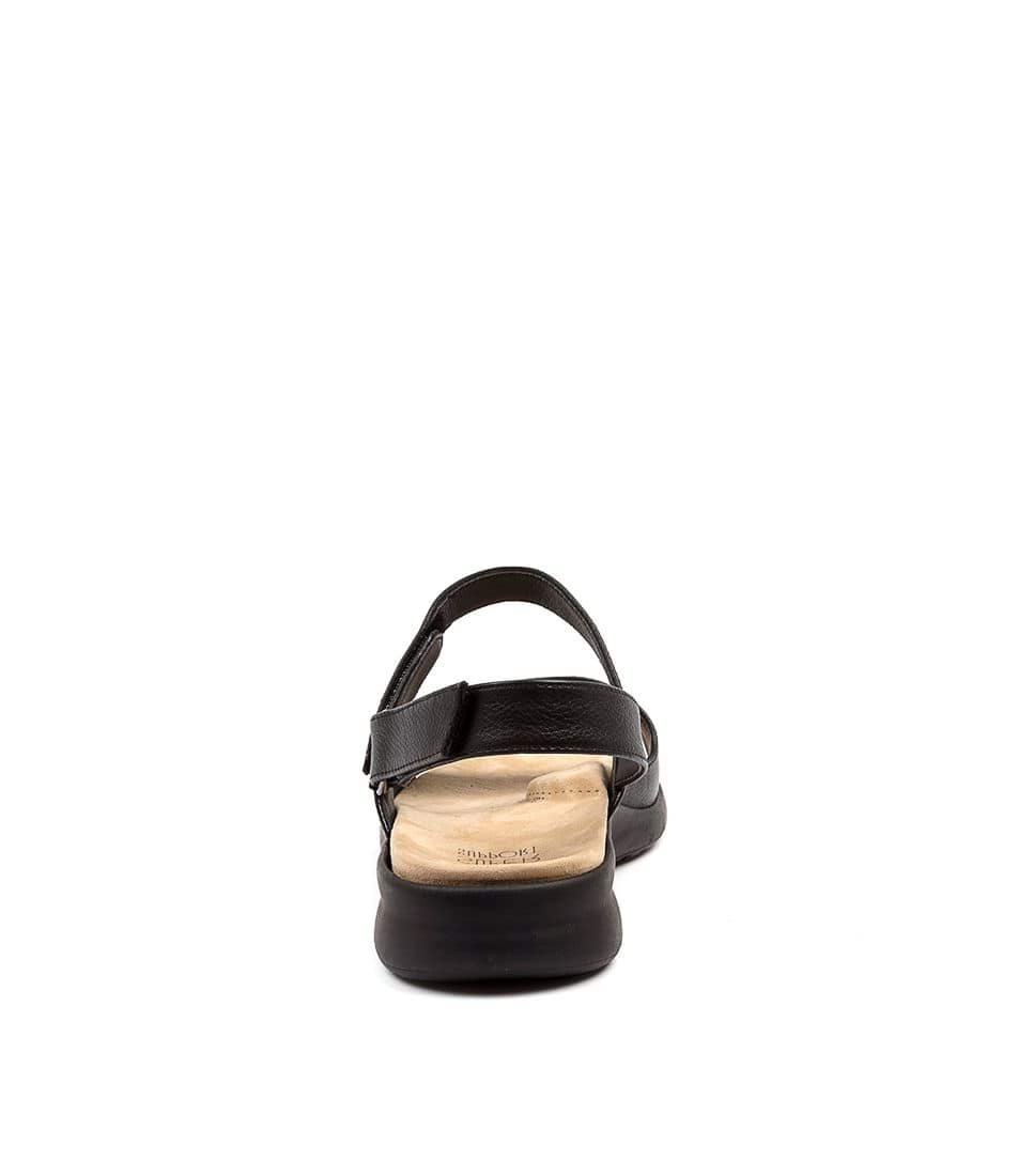 Black Women Ziera Benji (Extra Wide) Sandals | Z-315640