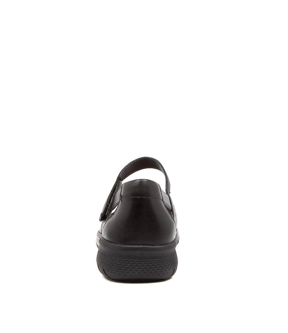 Black Women Ziera Sofia (Extra Wide, Adjustable Fit) Mary Janes | Z-964570