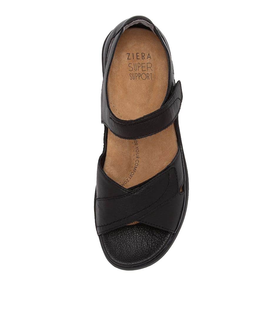 Black / Black Women Ziera Ians (Wide) Sandals | Z-024391