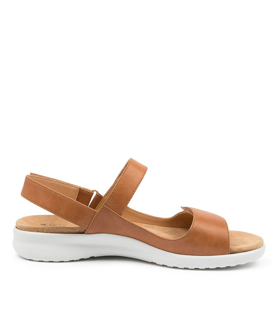 Brown White Women Ziera Benji (Extra Wide) Sandals | Z-041936