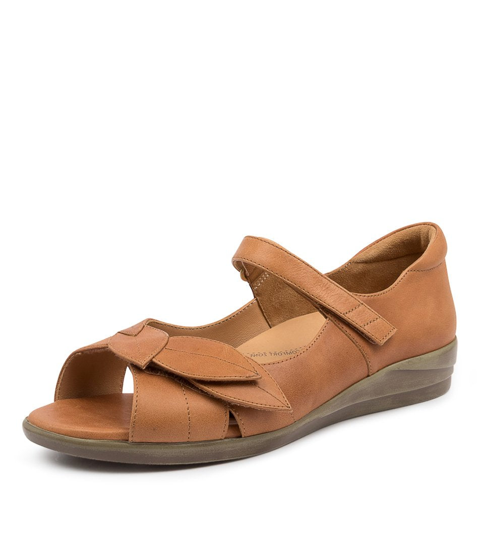 Brown Women Ziera Disco (Wide) Sandals | Z-758049