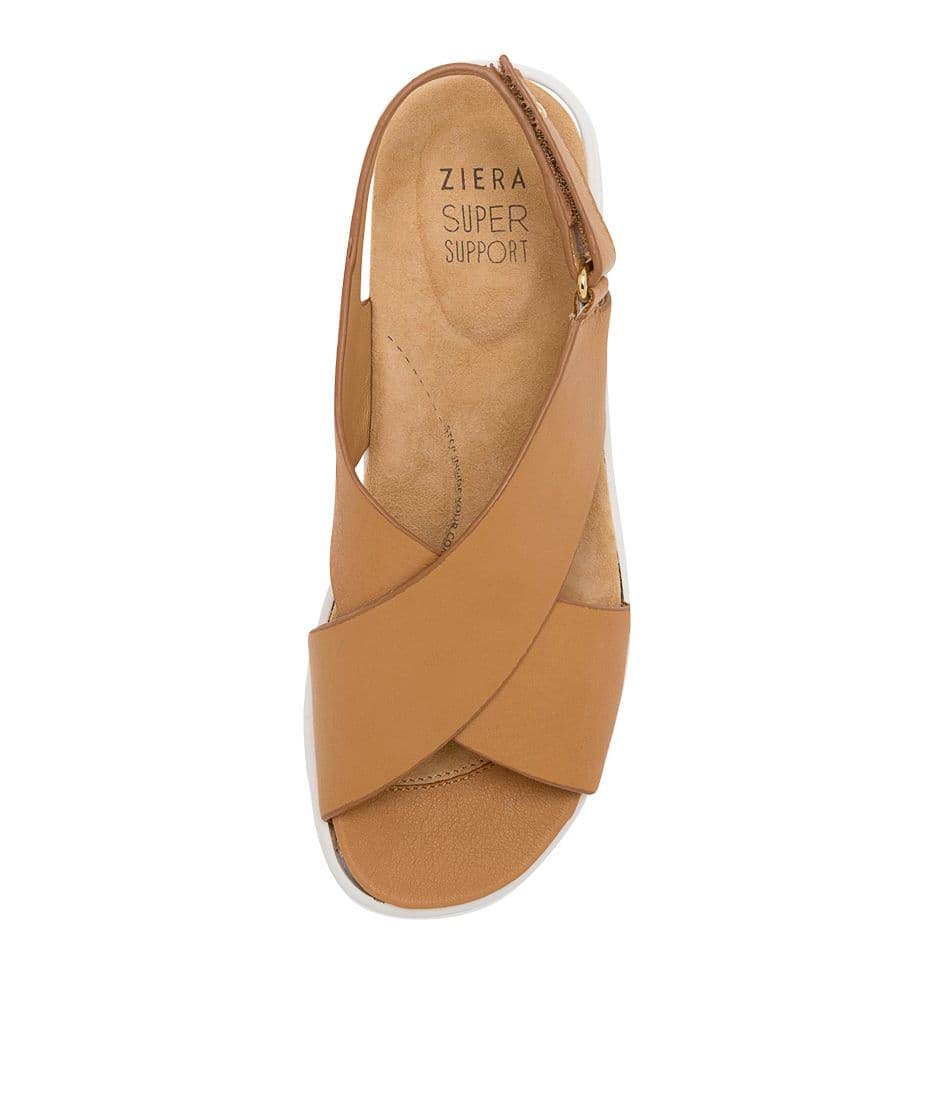 Brown / White Women Ziera Ilda (Wide) Sandals | Z-704532