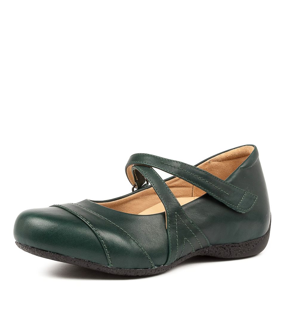 Dark Green Women Ziera Xray (Wide) Mary Janes | Z-903581