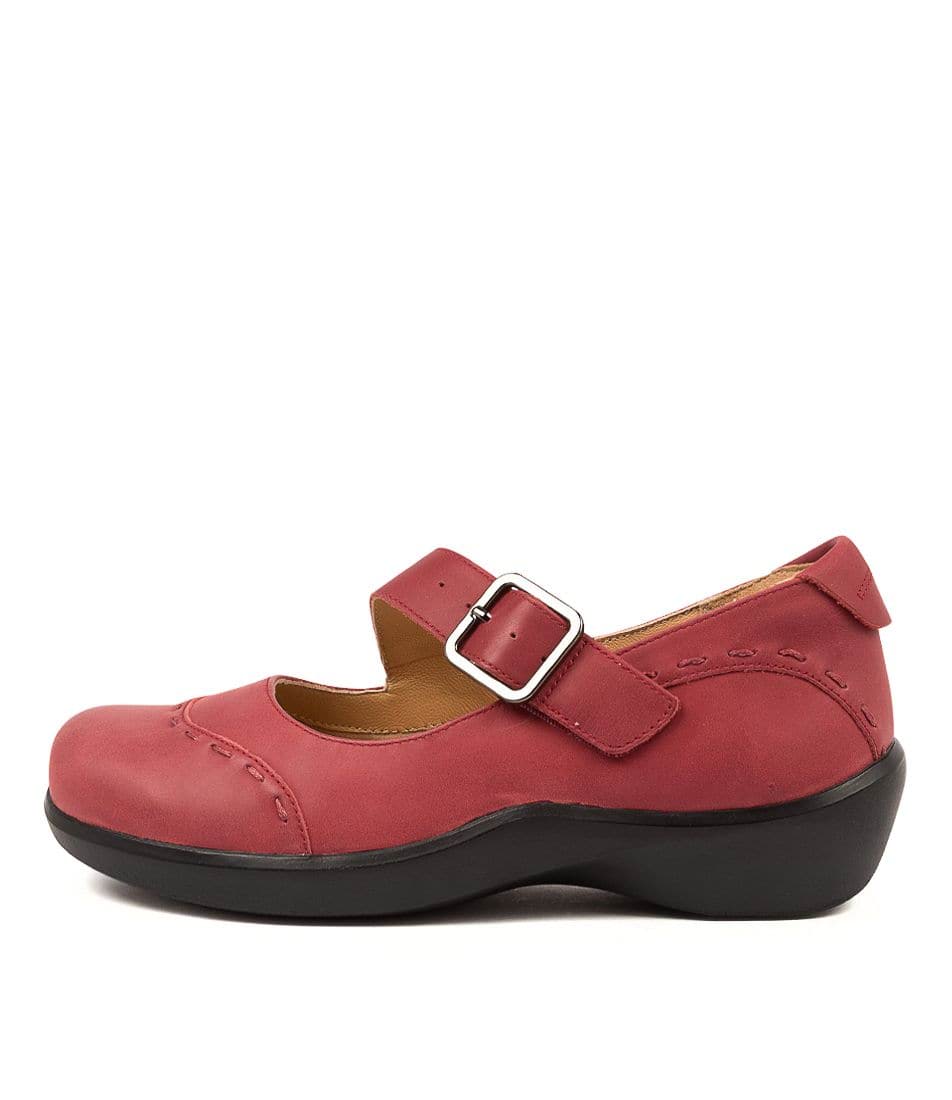 Dark Red Women Ziera Angel (Wide) Mary Janes | Z-276894