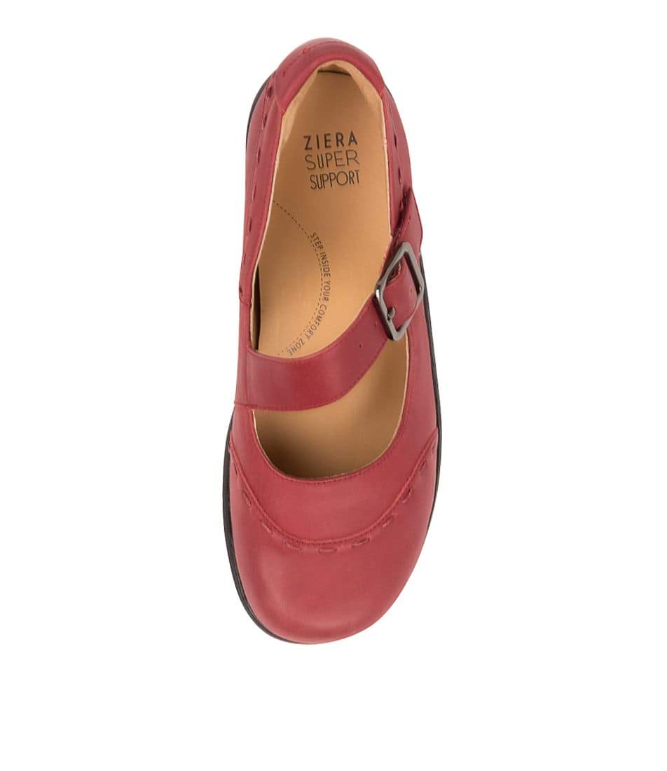 Dark Red Women Ziera Angel (Wide) Mary Janes | Z-276894