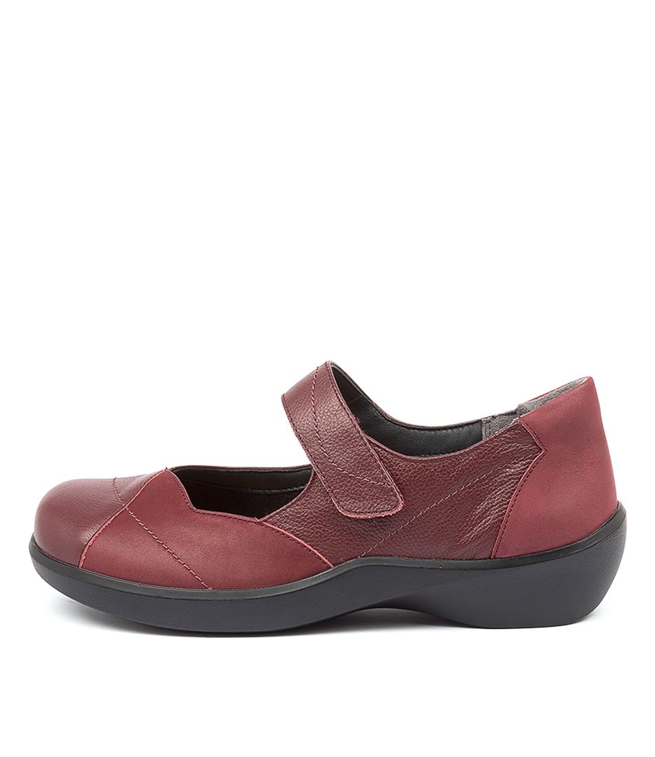 Dark Red Women Ziera Ariel (Wide) Mary Janes | Z-874631