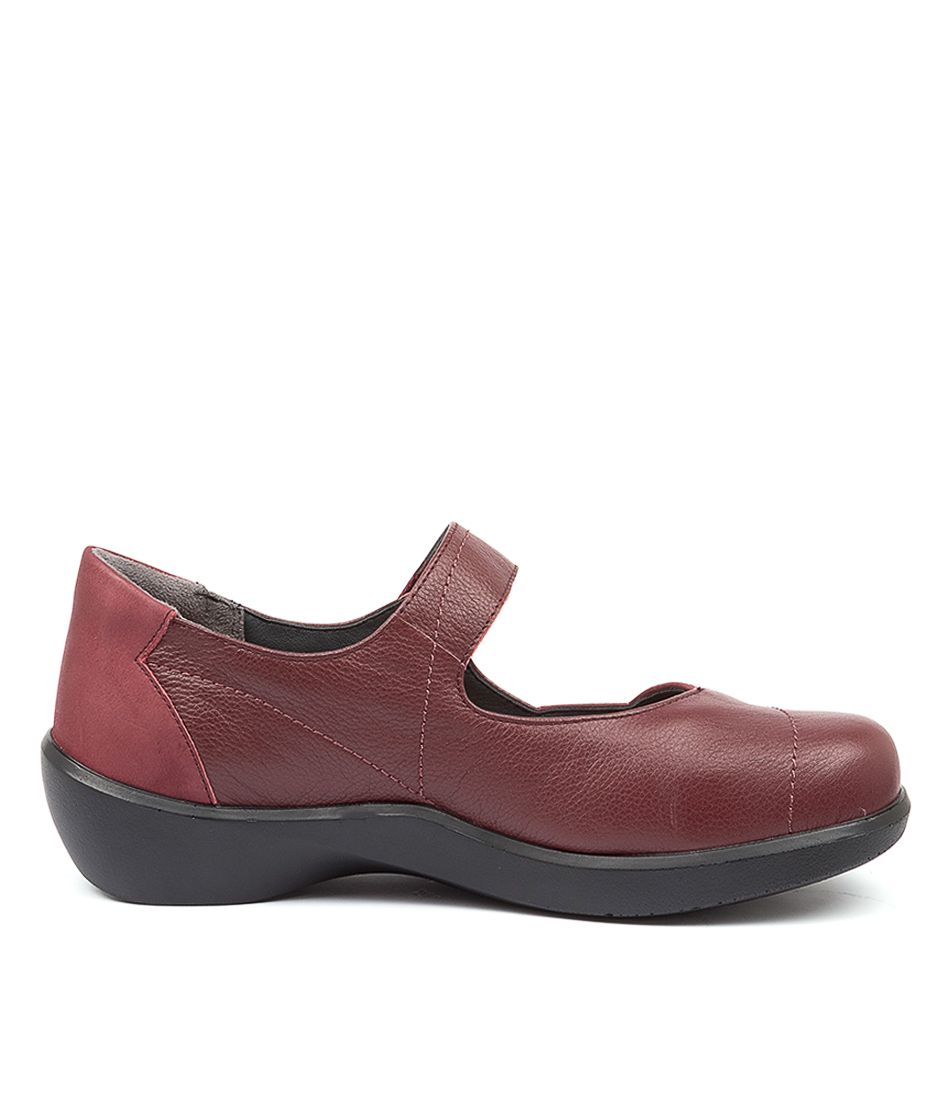 Dark Red Women Ziera Ariel (Wide) Mary Janes | Z-874631