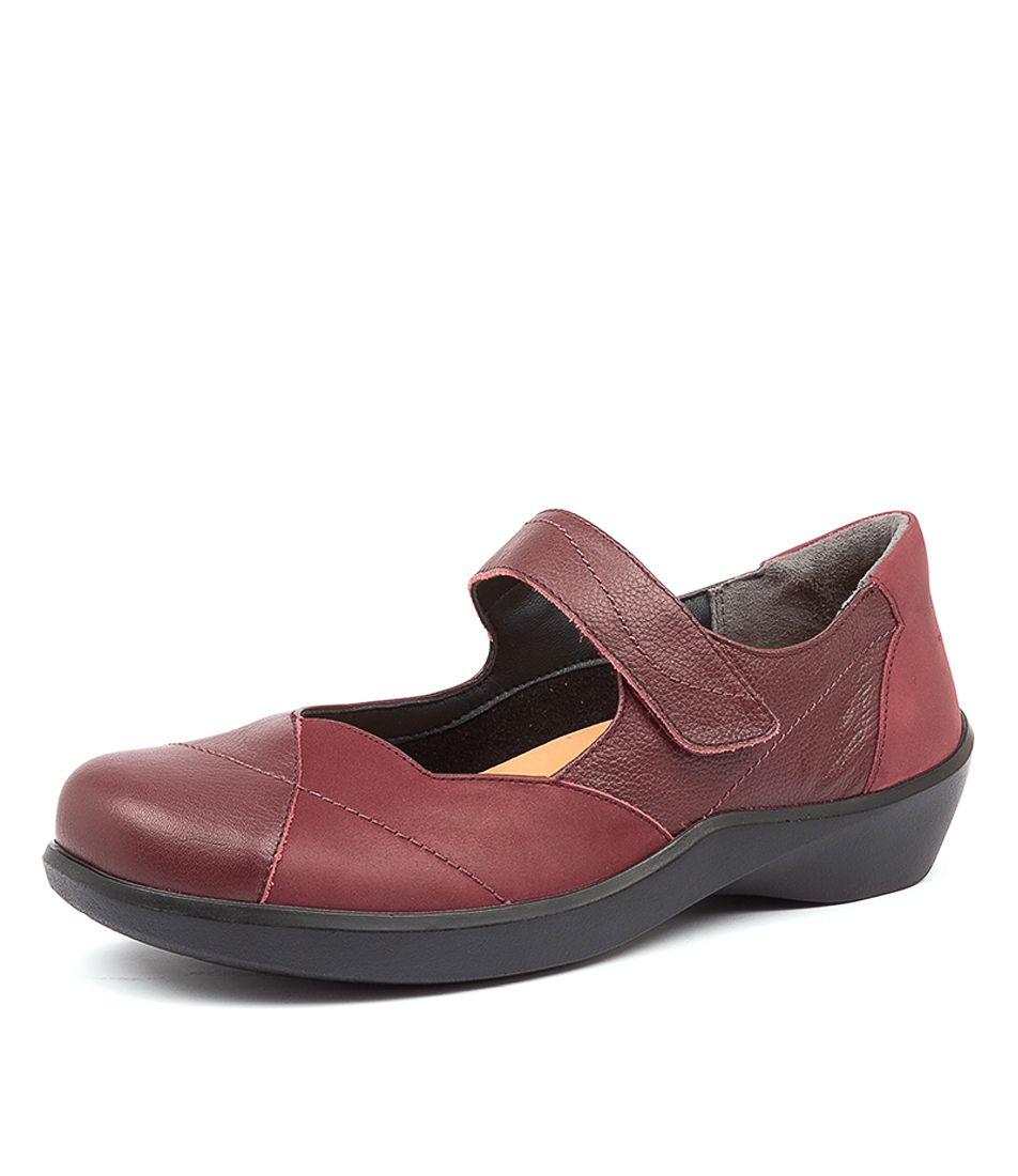 Dark Red Women Ziera Ariel (Wide) Mary Janes | Z-874631