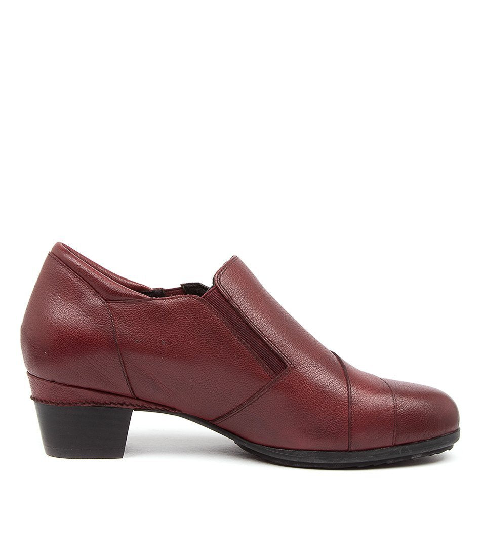 Dark Red Women Ziera Camden (Wide) Heels | Z-273015