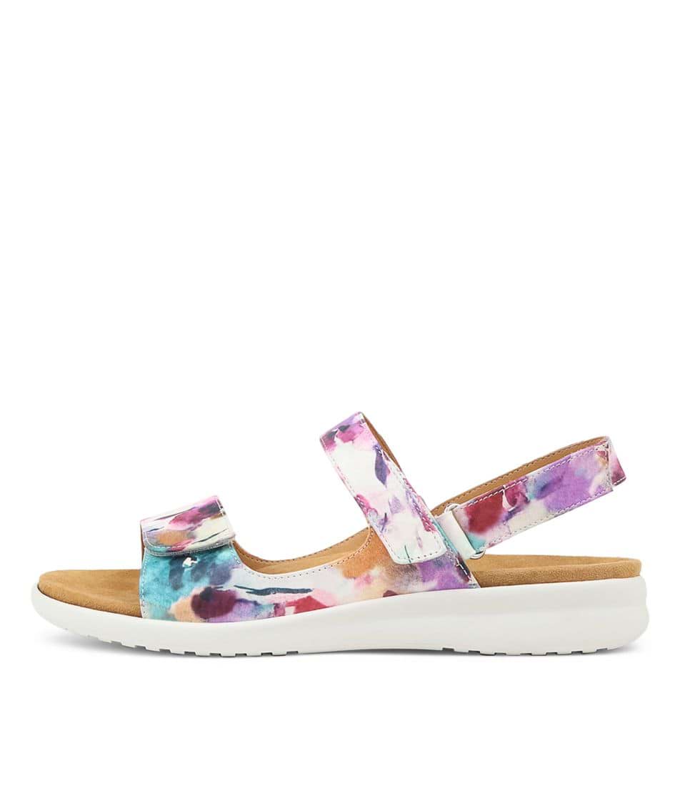 White Women Ziera Benji (Wide) Sandals | Z-475016