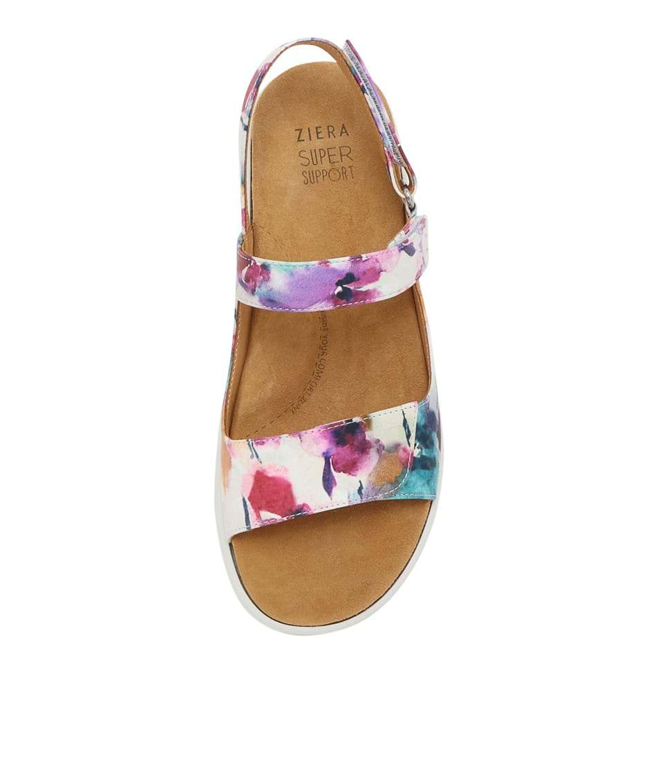 White Women Ziera Benji (Wide) Sandals | Z-475016